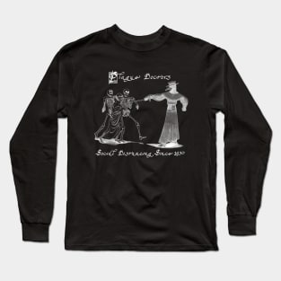 Social Distancing, Renaissance Style (for dark backgrounds) Long Sleeve T-Shirt